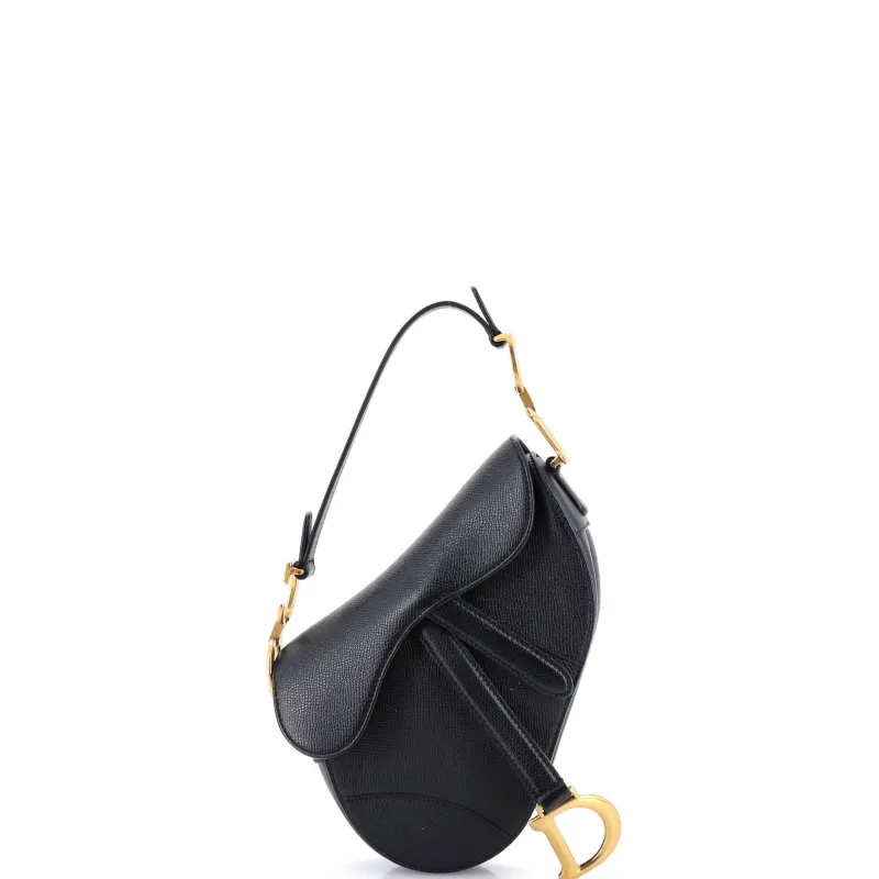 Saddle Handbag Leather Mini made by Dior