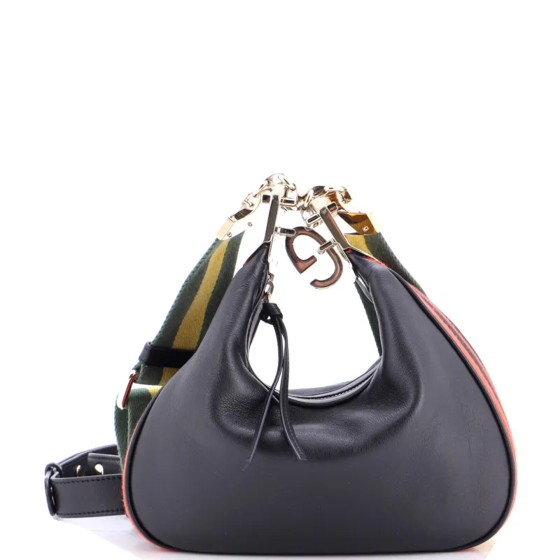 Attache Shoulder Bag Leather Small made by Gucci