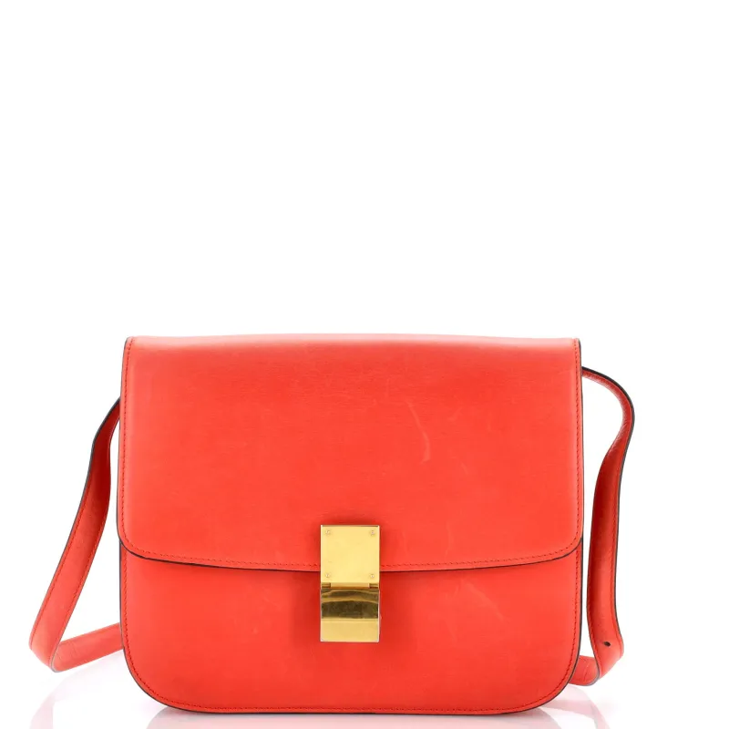 Classic Box Bag Smooth Leather Medium made by Celine
