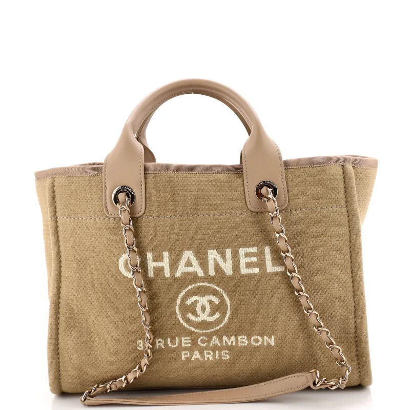 Deauville NM Tote Mixed Fibers Small made by Chanel