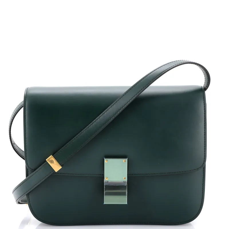 Classic Box Bag Smooth Leather Medium made by Celine