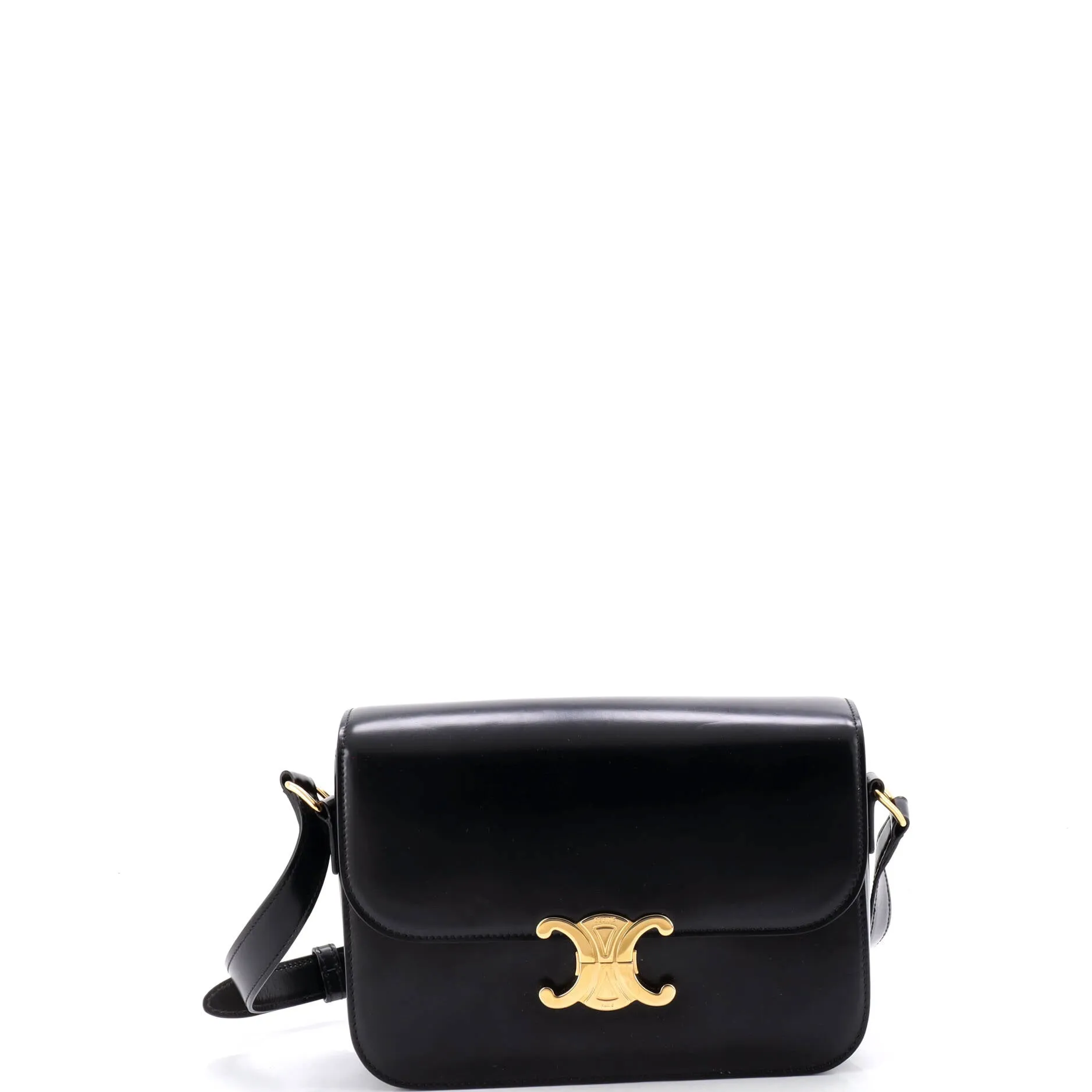 Triomphe Shoulder Bag Smooth Calfskin Medium sold by Zulily
