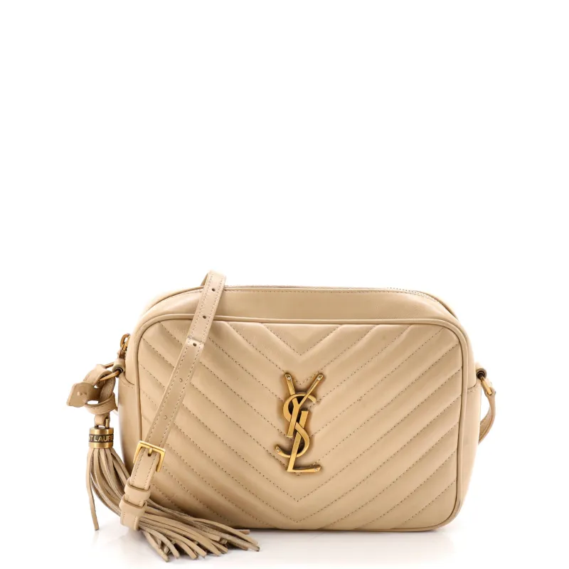 Lou Camera Bag Matelasse Chevron Leather Small made by Yves Saint Laurent