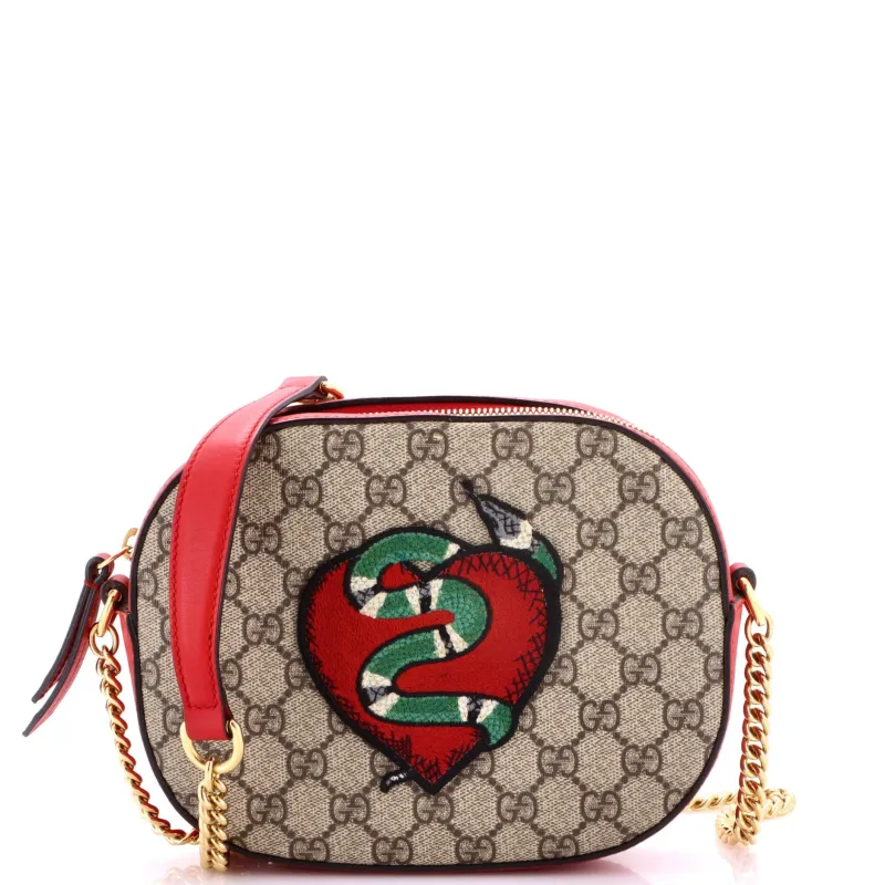 Chain Crossbody Bag Embroidered GG Coated Canvas Mini made by Gucci
