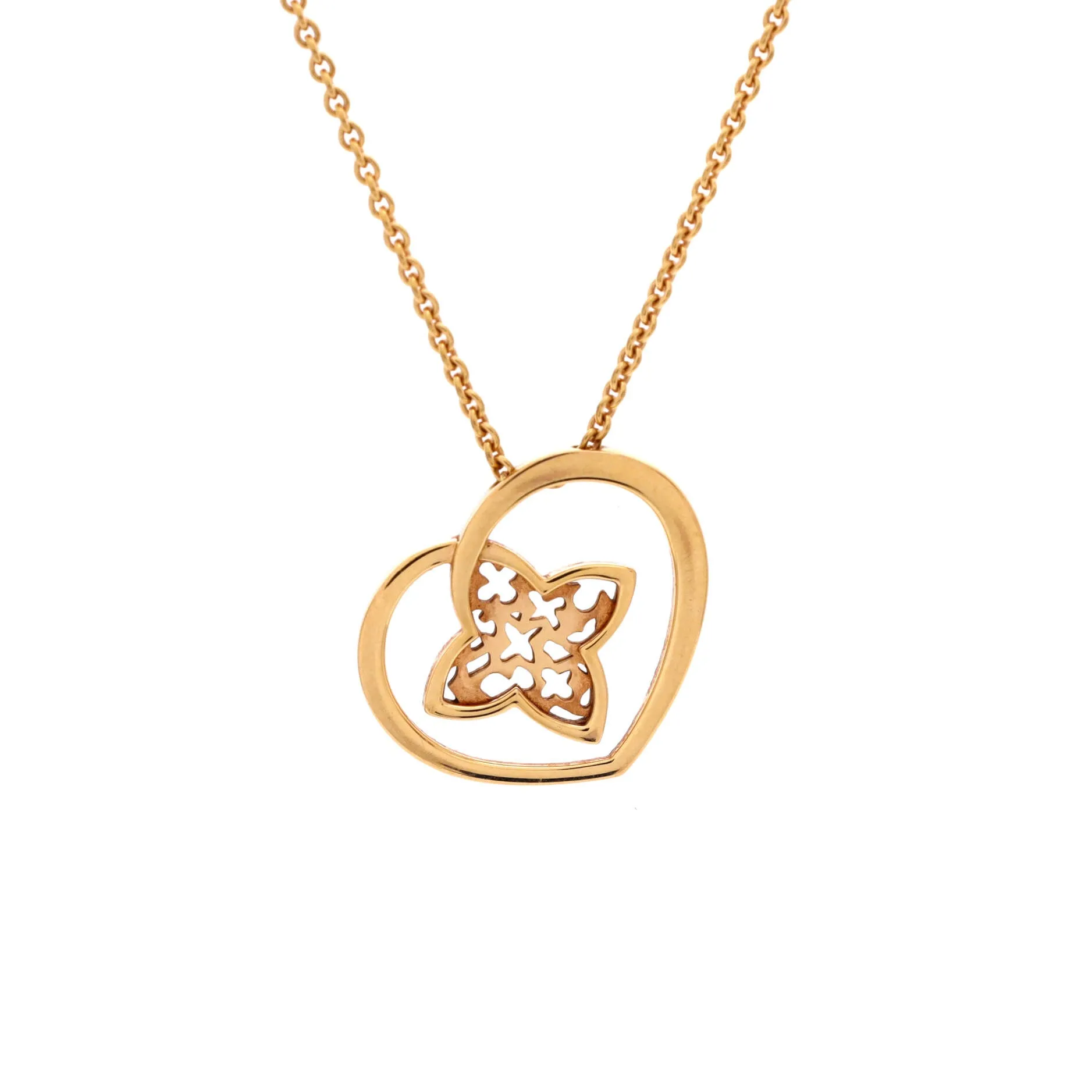 Coeur Heart Pendant Necklace 18K Rose Gold sold by Zulily