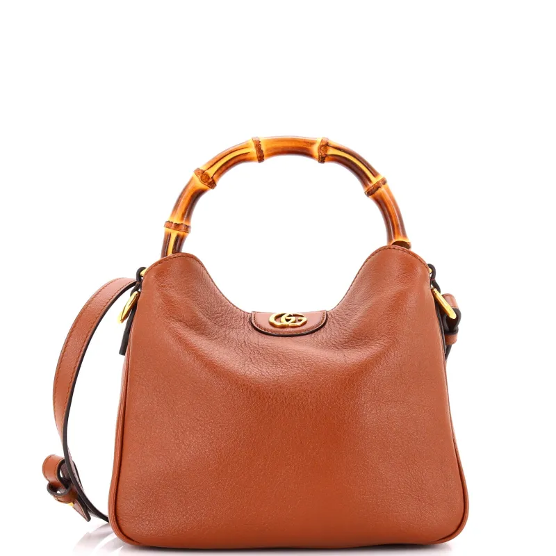 Diana NM Bamboo Shoulder Bag Leather Small made by Gucci