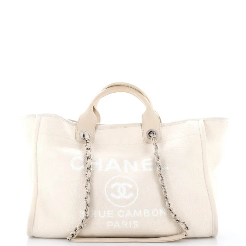 Deauville NM Tote Mixed Fibers Medium made by Chanel