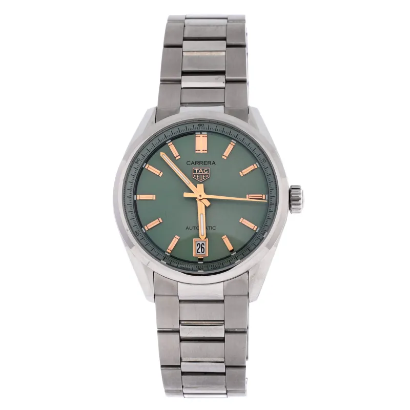Carrera Calibre 7 Date Automatic Watch Stainless Steel 36 made by Tag Heuer