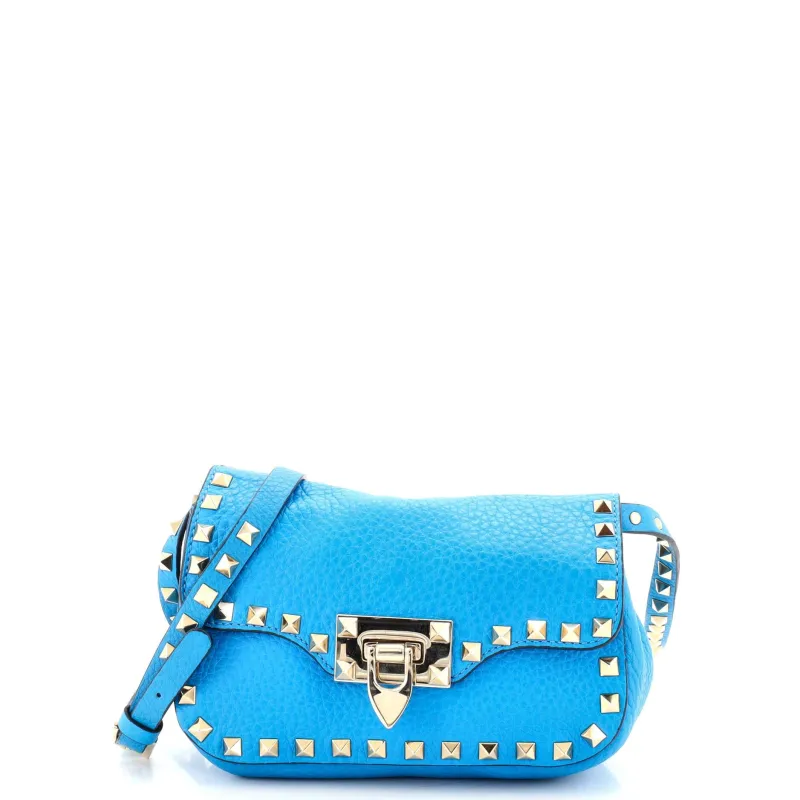 Rockstud Flip Lock Flap Bag Leather Mini made by Valentino Garavani