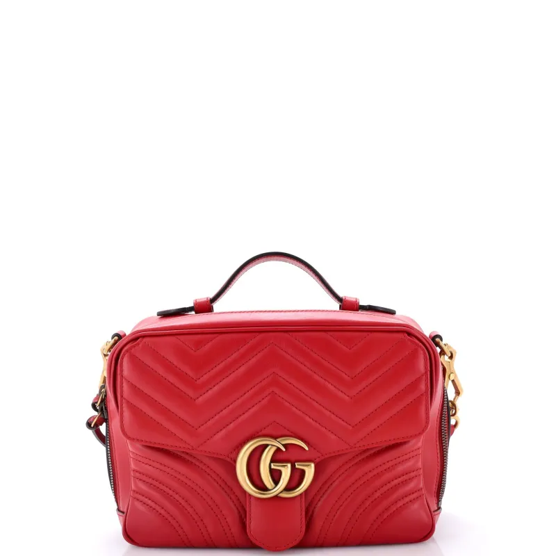 GG Marmont Zip Around Camera Bag Matelasse Leather Small made by Gucci