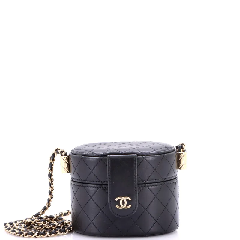 CC Allure Vanity Case with Chain Quilted Lambskin Mini made by Chanel