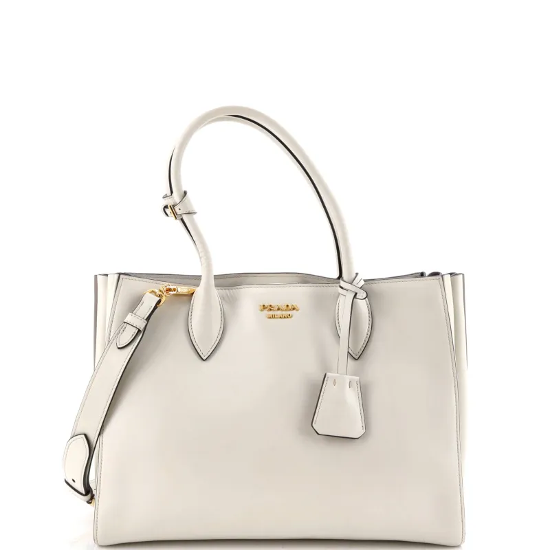 Soft Bibliotheque Tote City Calfskin Medium made by Prada