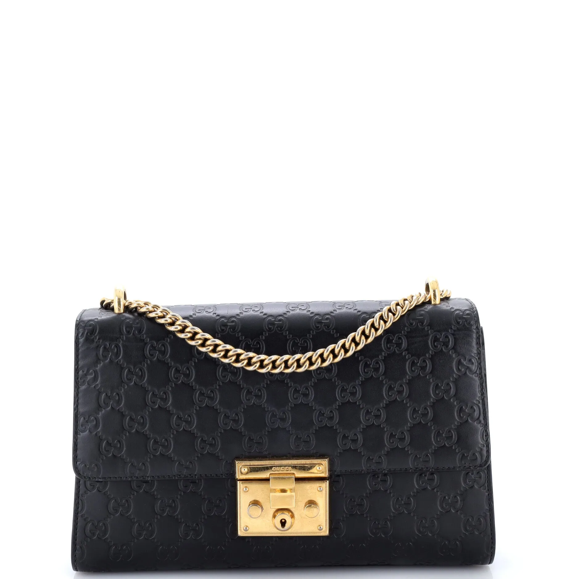 Padlock Shoulder Bag Guccissima Leather Medium sold by Zulily