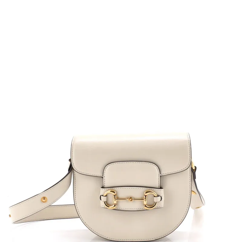 Horsebit 1955 Rounded Shoulder Bag Leather Mini made by Gucci