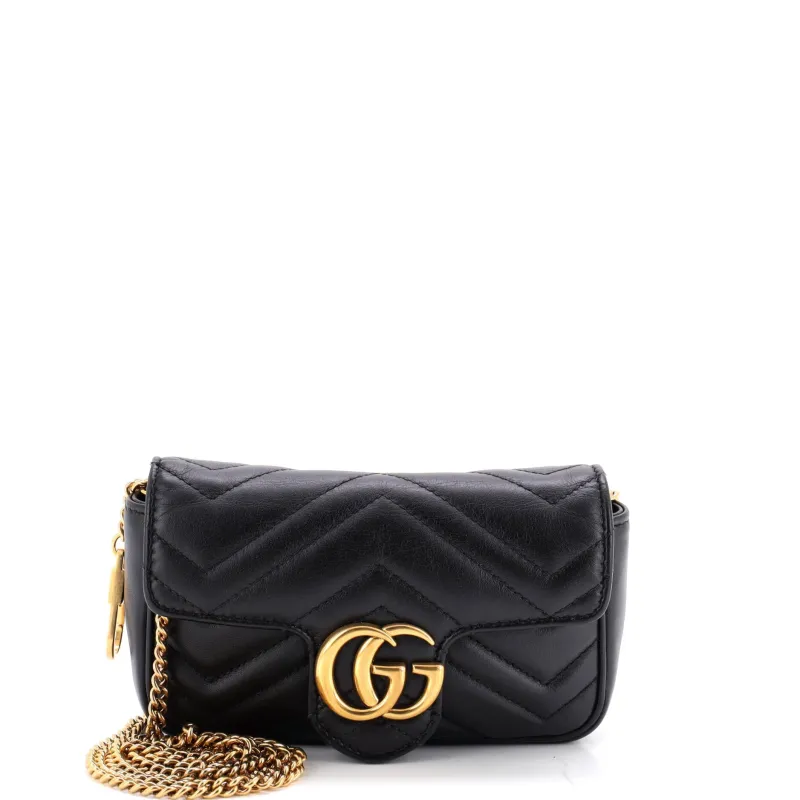 GG Marmont Flap Bag Matelasse Leather Super Mini made by Gucci
