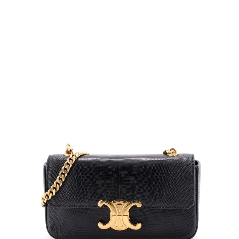 Claude Chain Shoulder Bag Lizard made by Celine