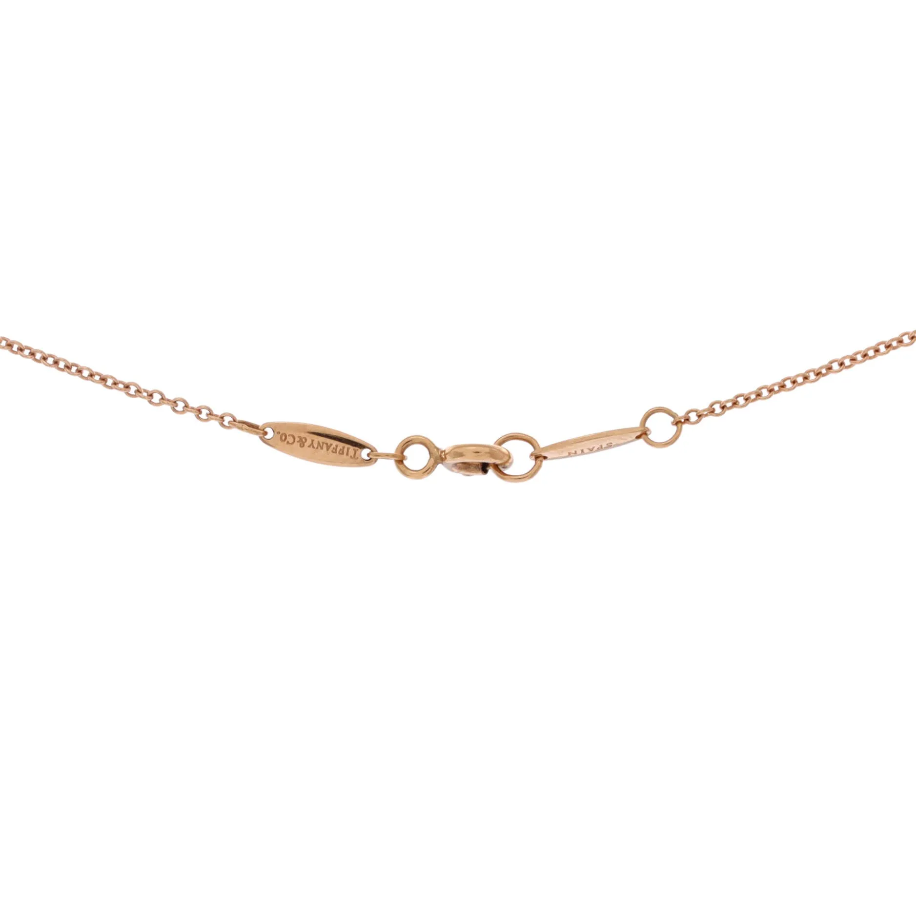 Elsa Peretti Diamonds By The Yard Heart Pendant Necklace 18K Rose Gold and Diamond sold by Zulily product image thumbnail 4