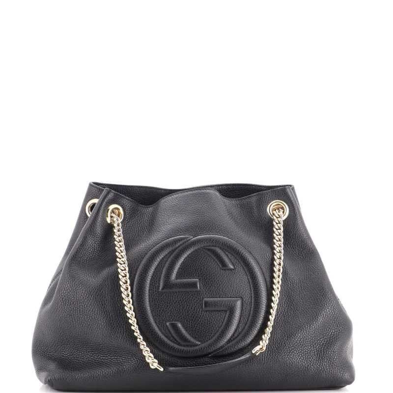 Soho Chain Strap Shoulder Bag Leather Medium made by Gucci