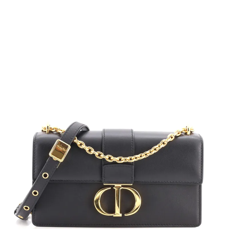 30 Montaigne Chain Flap Bag Leather East West made by Dior