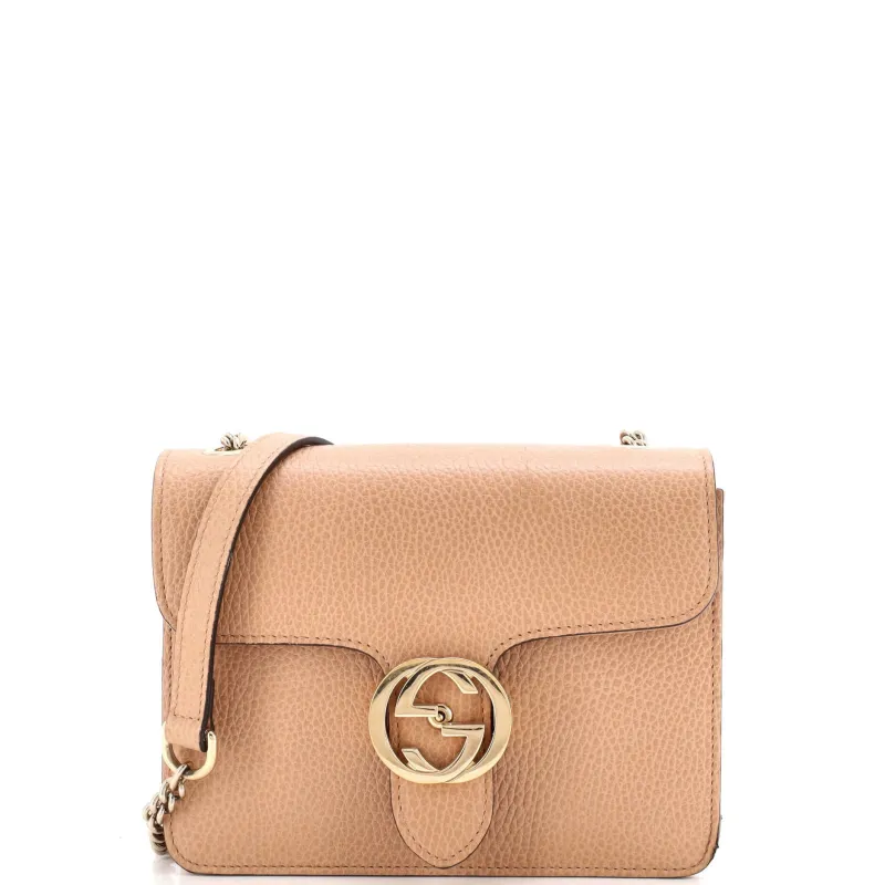 Interlocking Shoulder Bag Leather Small made by Gucci
