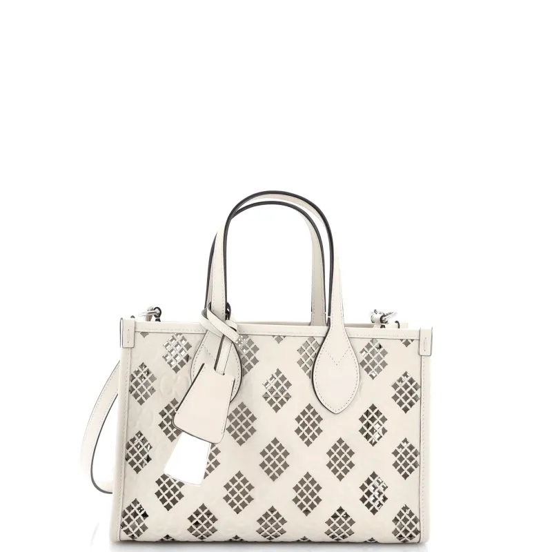 Ophidia Tote GG Debossed Laser Cut Leather Small made by Gucci