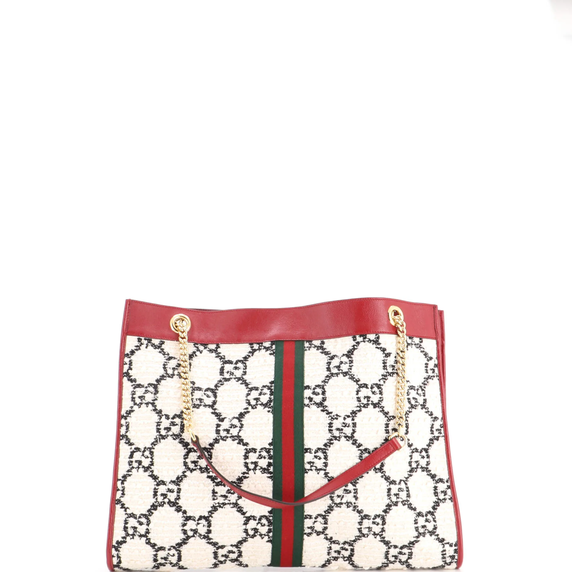 Rajah Chain Tote GG Tweed Large sold by Zulily product image thumbnail 4