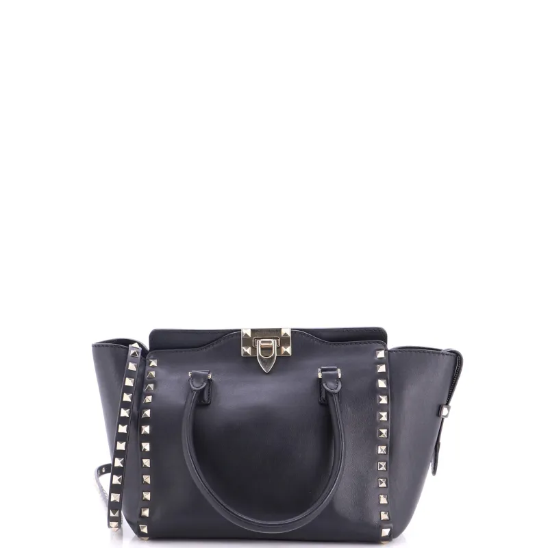 Rockstud Tote Rigid Leather Small made by Valentino Garavani