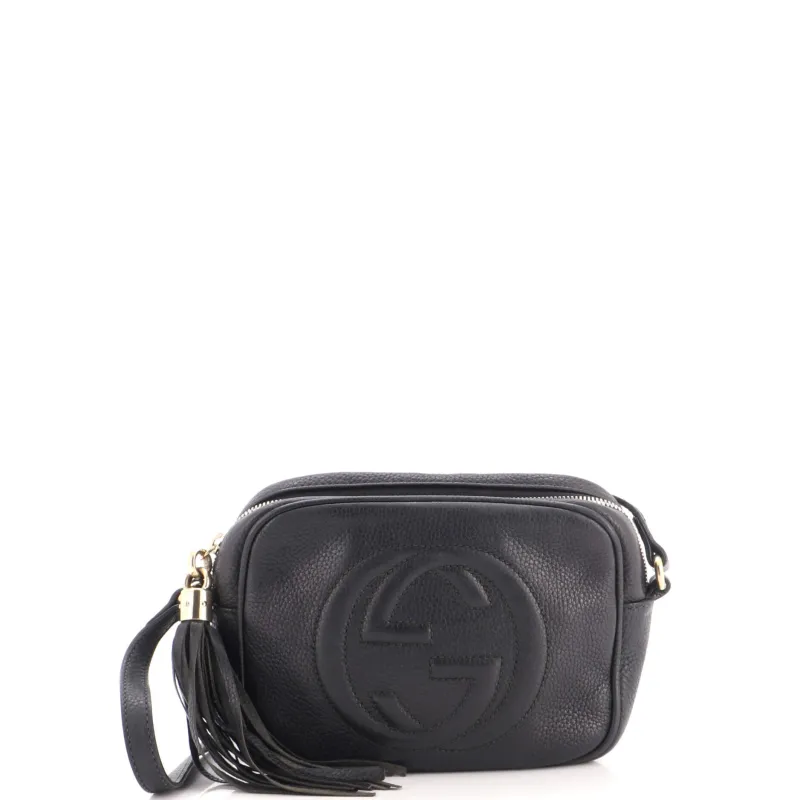 Soho Disco Crossbody Bag Leather Small made by Gucci