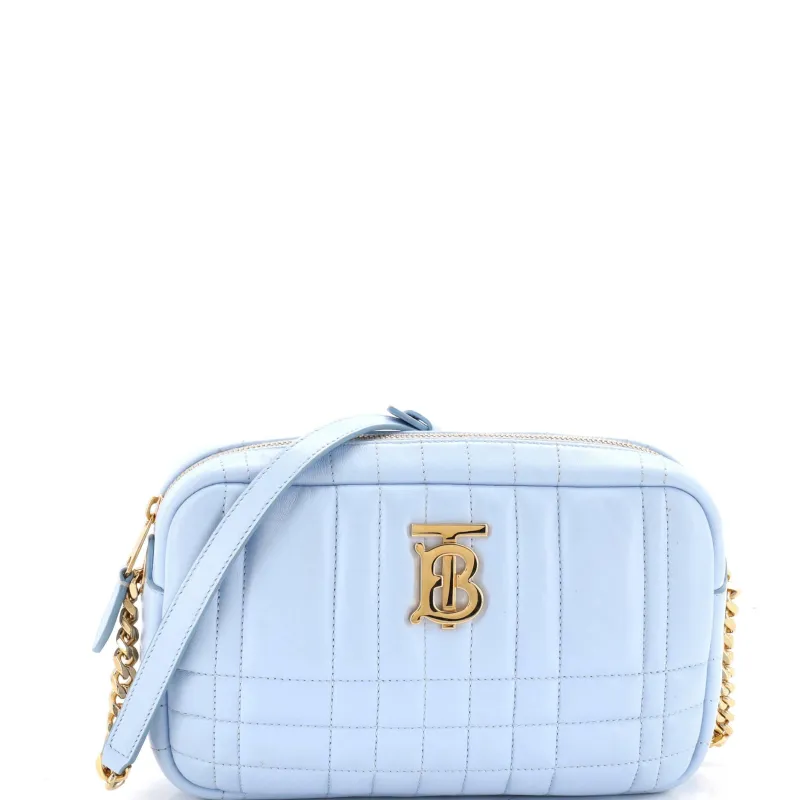 Lola Camera Bag Quilted Leather Small made by Burberry