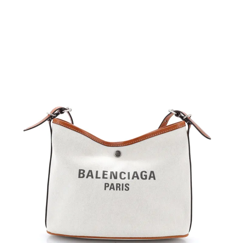 Biarritz Shoulder Bag Canvas Small made by Balenciaga