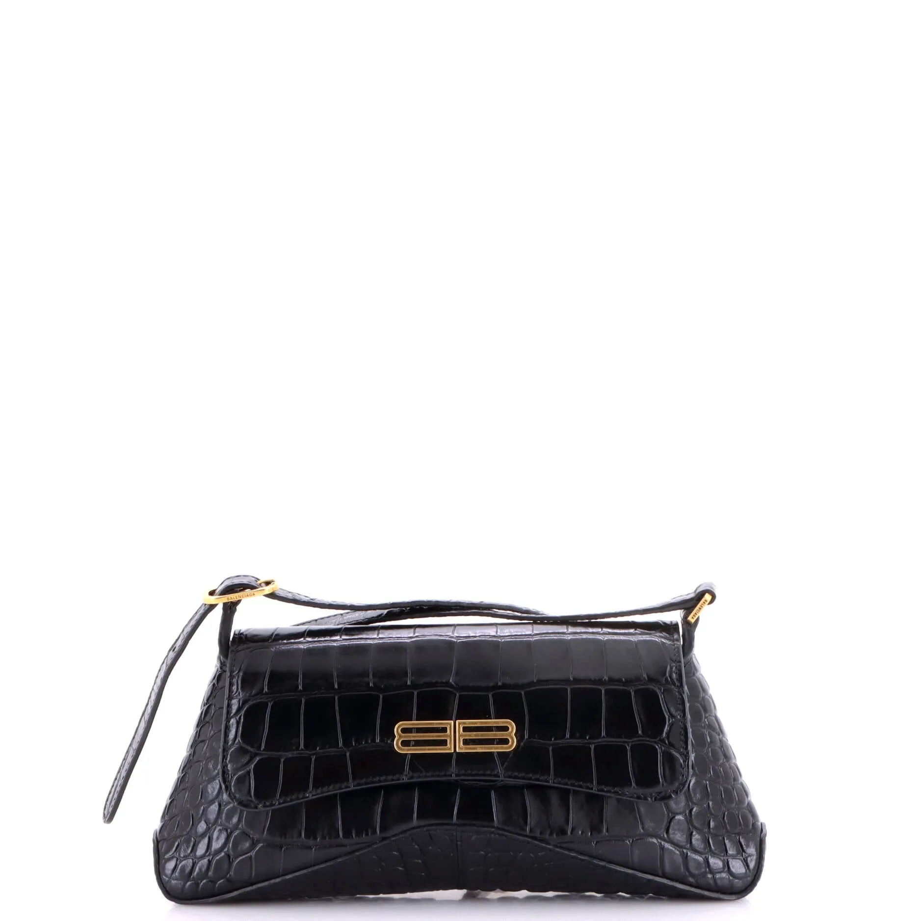 XX Flap Street Shoulder Bag Crocodile Embossed Leather Small sold by Zulily