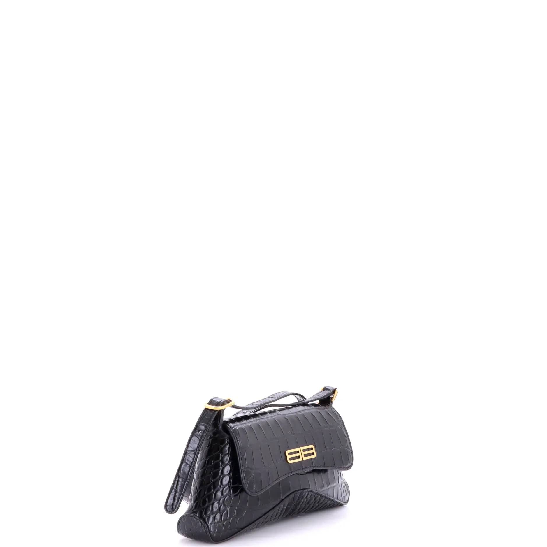 XX Flap Street Shoulder Bag Crocodile Embossed Leather Small sold by Zulily product image thumbnail 2