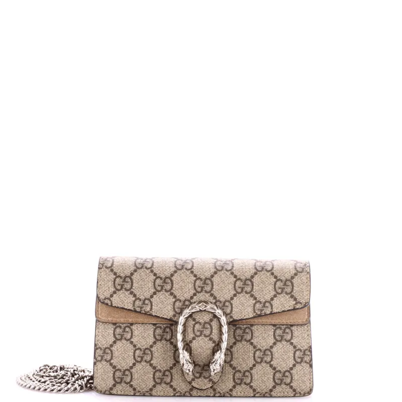 Dionysus Bag GG Coated Canvas Super Mini made by Gucci