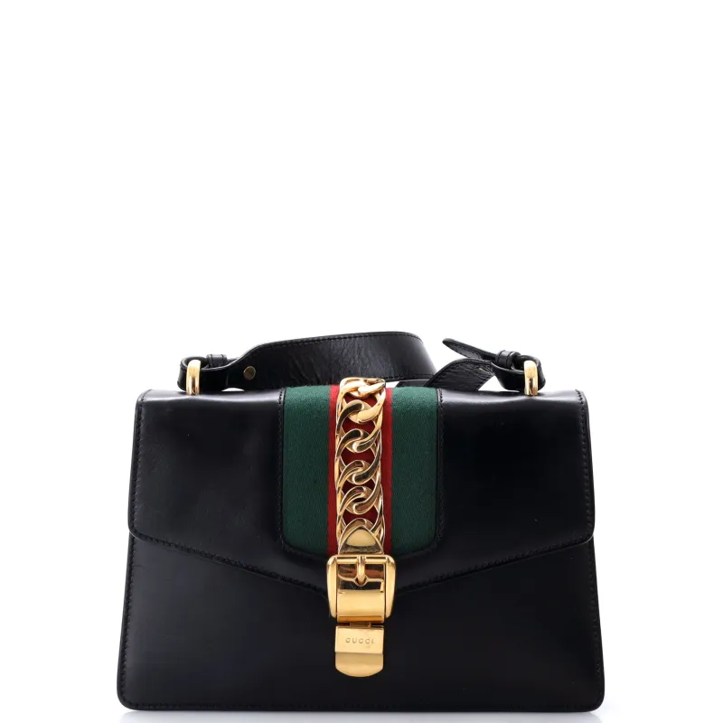 Sylvie Shoulder Bag Leather Small made by Gucci