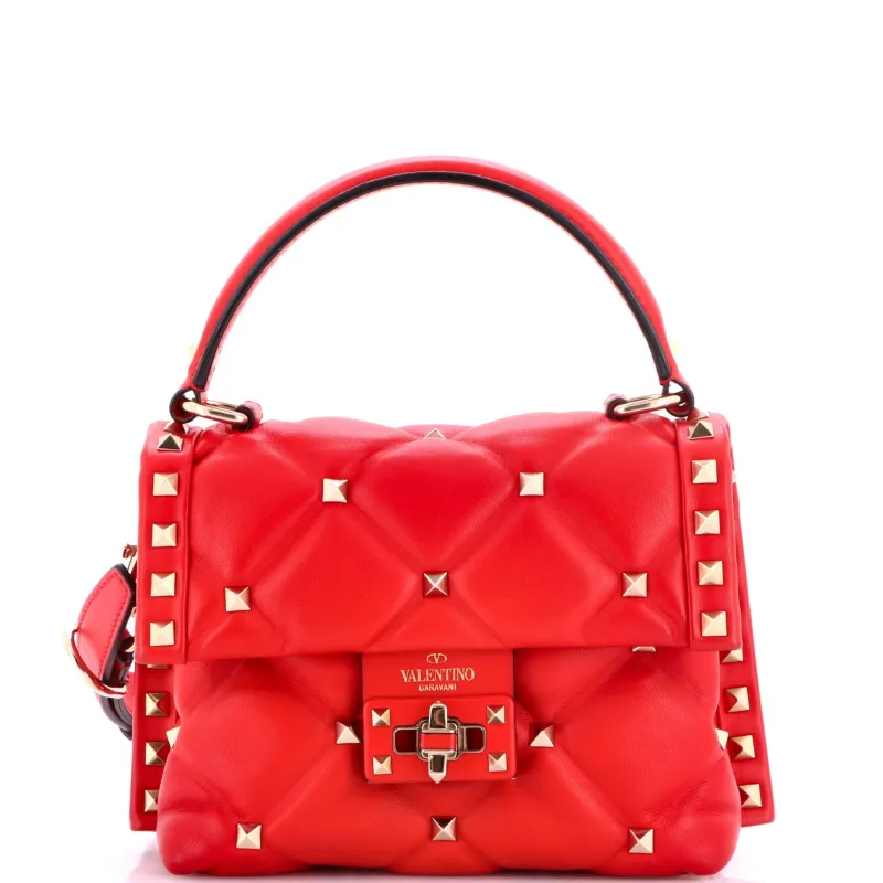 Candystud Top Handle Bag Leather Mini made by Valentino Garavani
