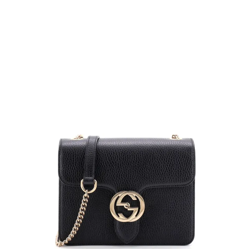 Interlocking Shoulder Bag Leather Small made by Gucci
