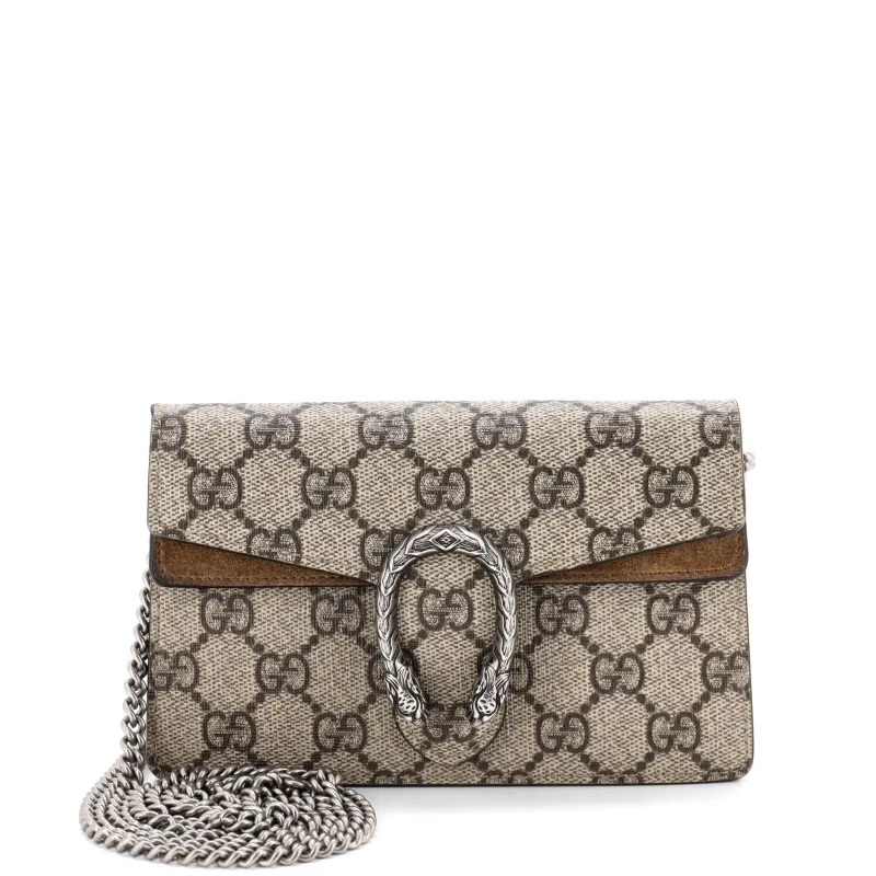 Dionysus Bag GG Coated Canvas Super Mini made by Gucci