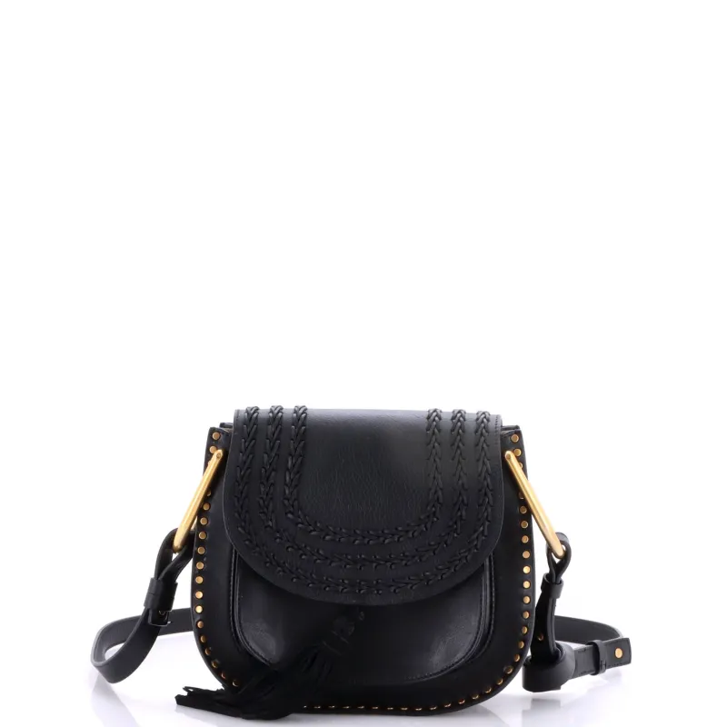 Hudson Handbag Whipstitch Leather Small made by Chloe