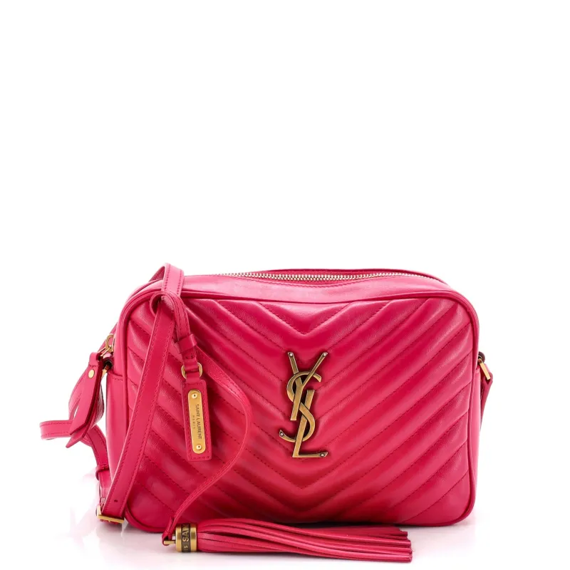 Lou Camera Bag Matelasse Chevron Leather Small made by Yves Saint Laurent