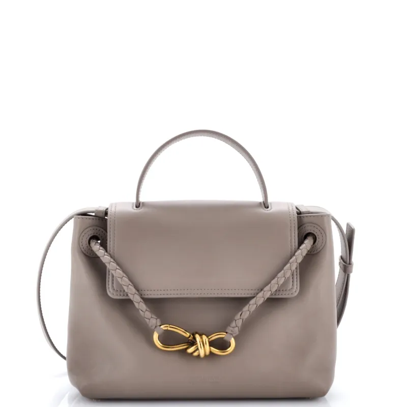 Ciao Ciao Top Handle Bag Leather with Intrecciato Detail Small made by Bottega Veneta
