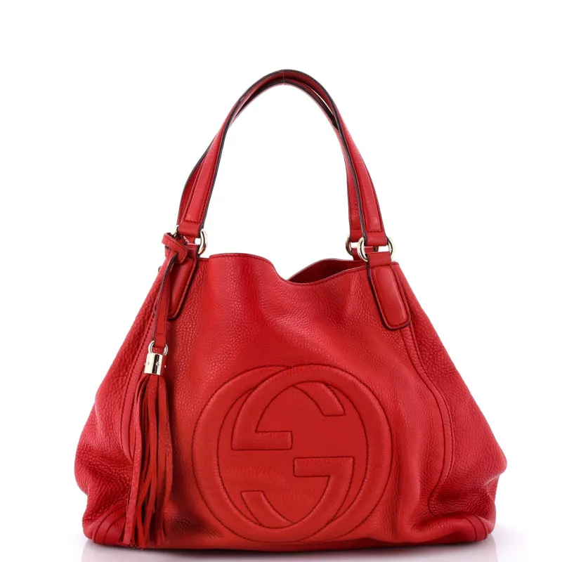 Soho Shoulder Bag Leather Medium made by Gucci