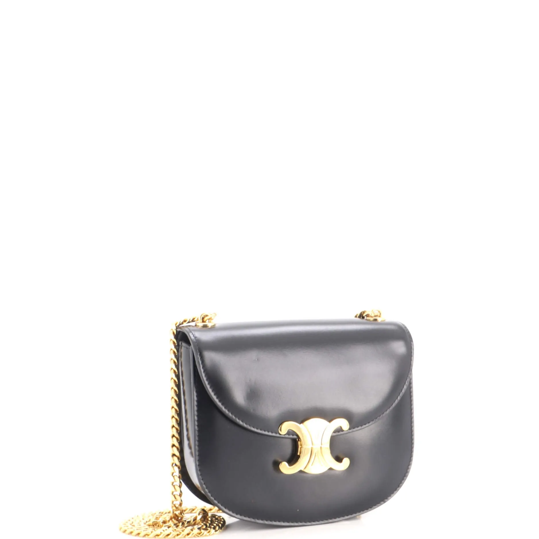 Triomphe Besace Clea Chain Flap Bag Leather sold by Zulily product image thumbnail 2