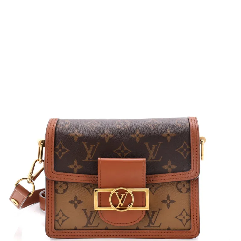 Dauphine Shoulder Bag Reverse Monogram Canvas Mini made by Louis Vuitton