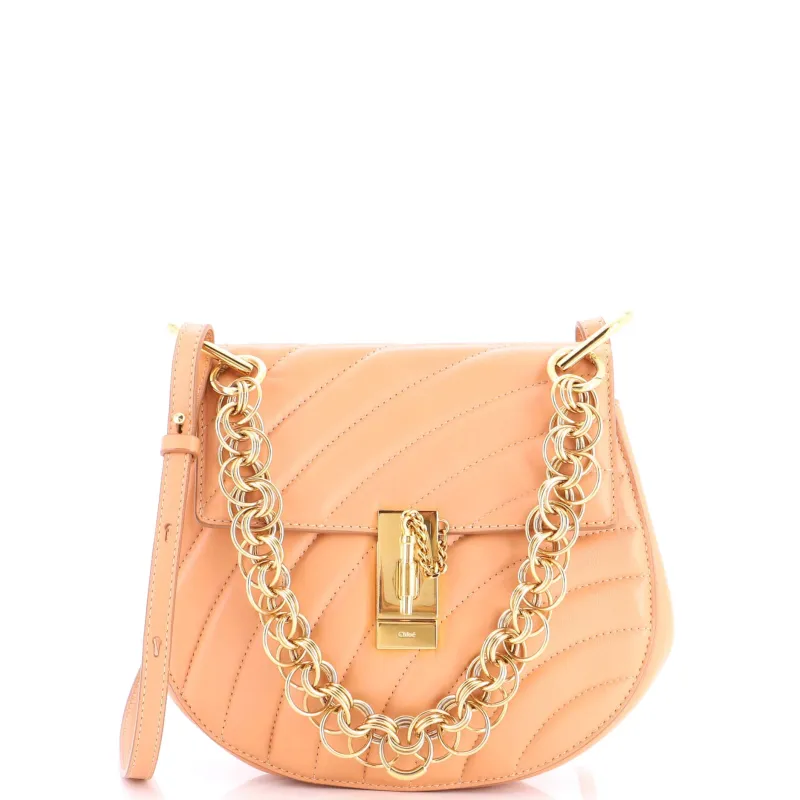 Drew Bijou Crossbody Bag Quilted Leather Small made by Chloe