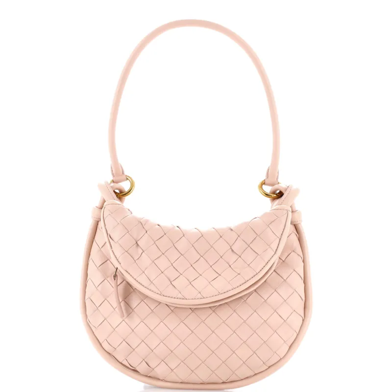 Gemelli Shoulder Bag Intrecciato Leather Small made by Bottega Veneta