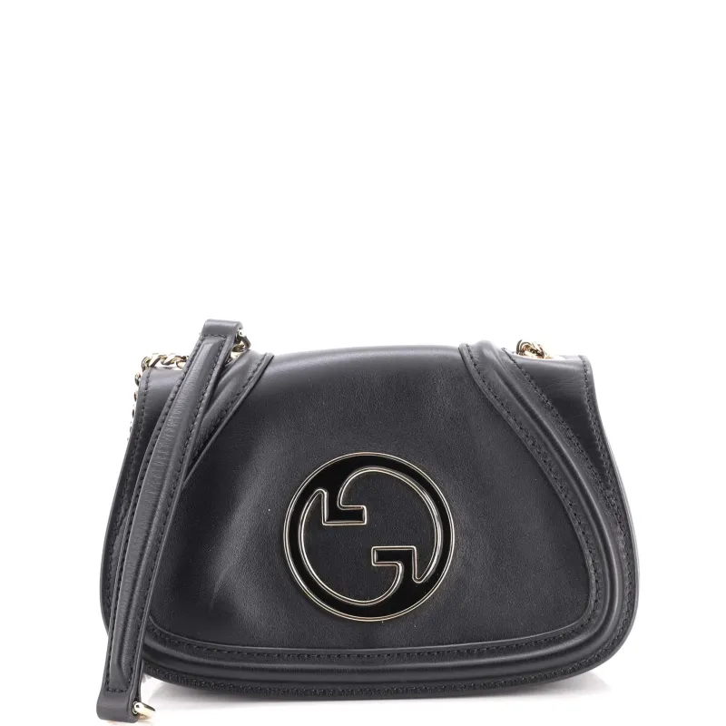 Blondie NM Chain Crossbody Bag Leather Small made by Gucci