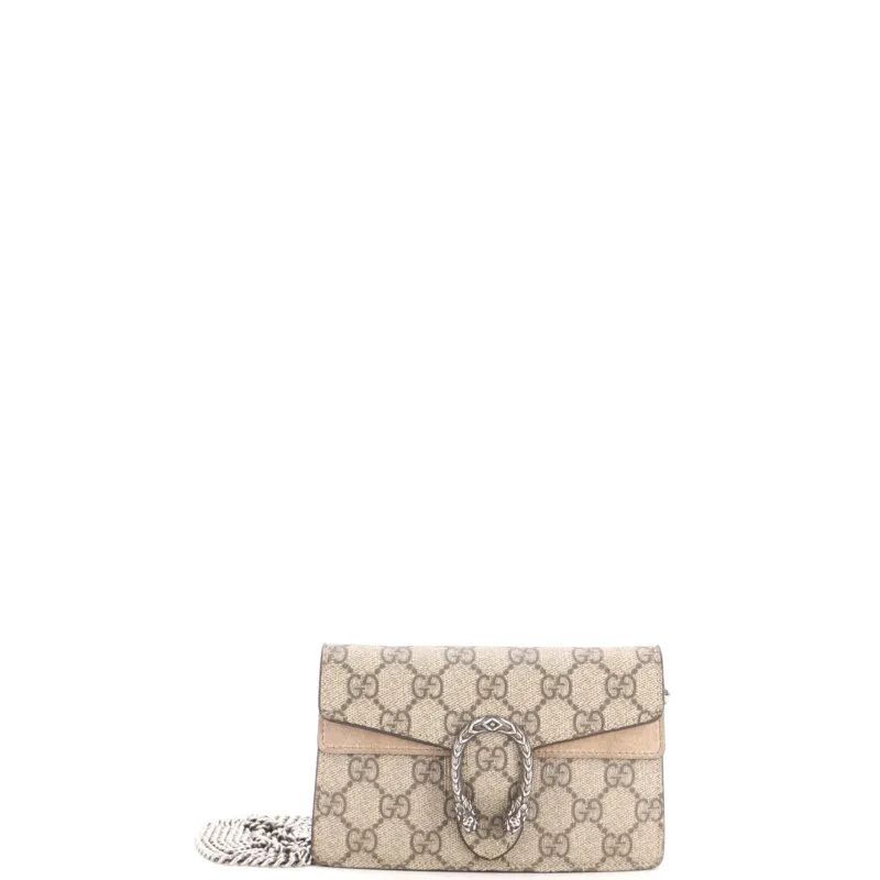 Dionysus Bag GG Coated Canvas Super Mini made by Gucci