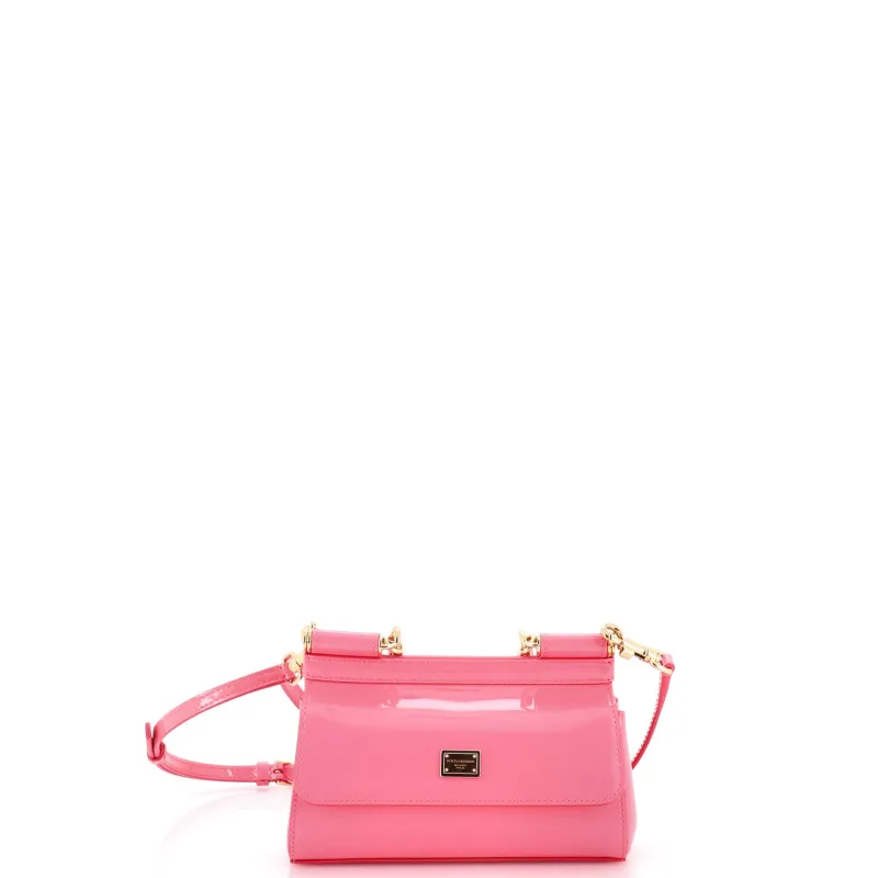 East West Miss Sicily Bag Patent Small made by Dolce & Gabanna