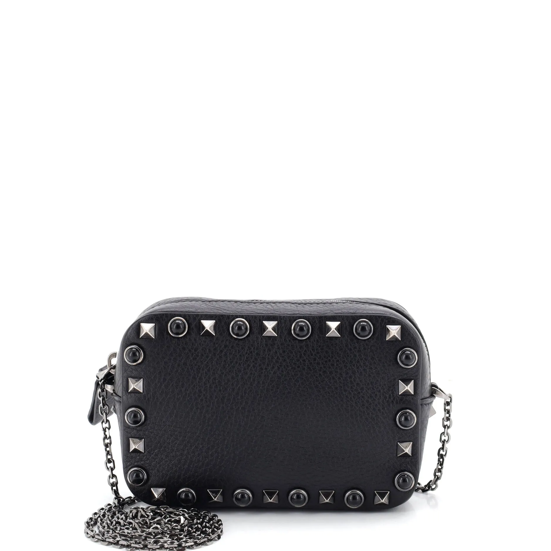 Rolling Rockstud Camera Crossbody Bag Leather with Cabochons sold by Zulily