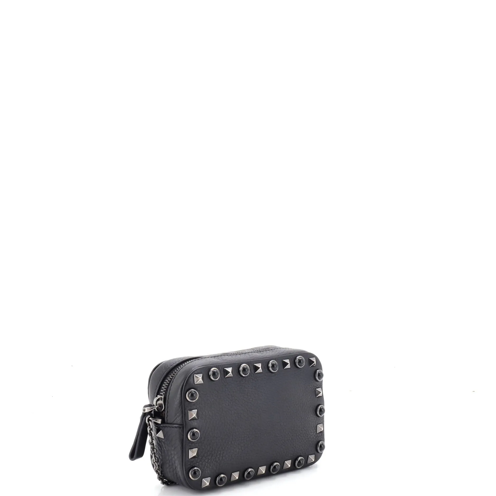 Rolling Rockstud Camera Crossbody Bag Leather with Cabochons sold by Zulily product image thumbnail 2